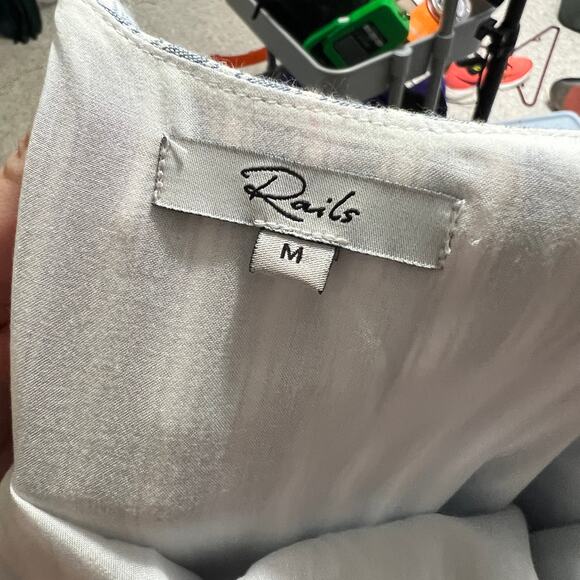 Rails Diana Sicily Striped Mini Dress Linen Blend Size Medium - Picture 4 of 11